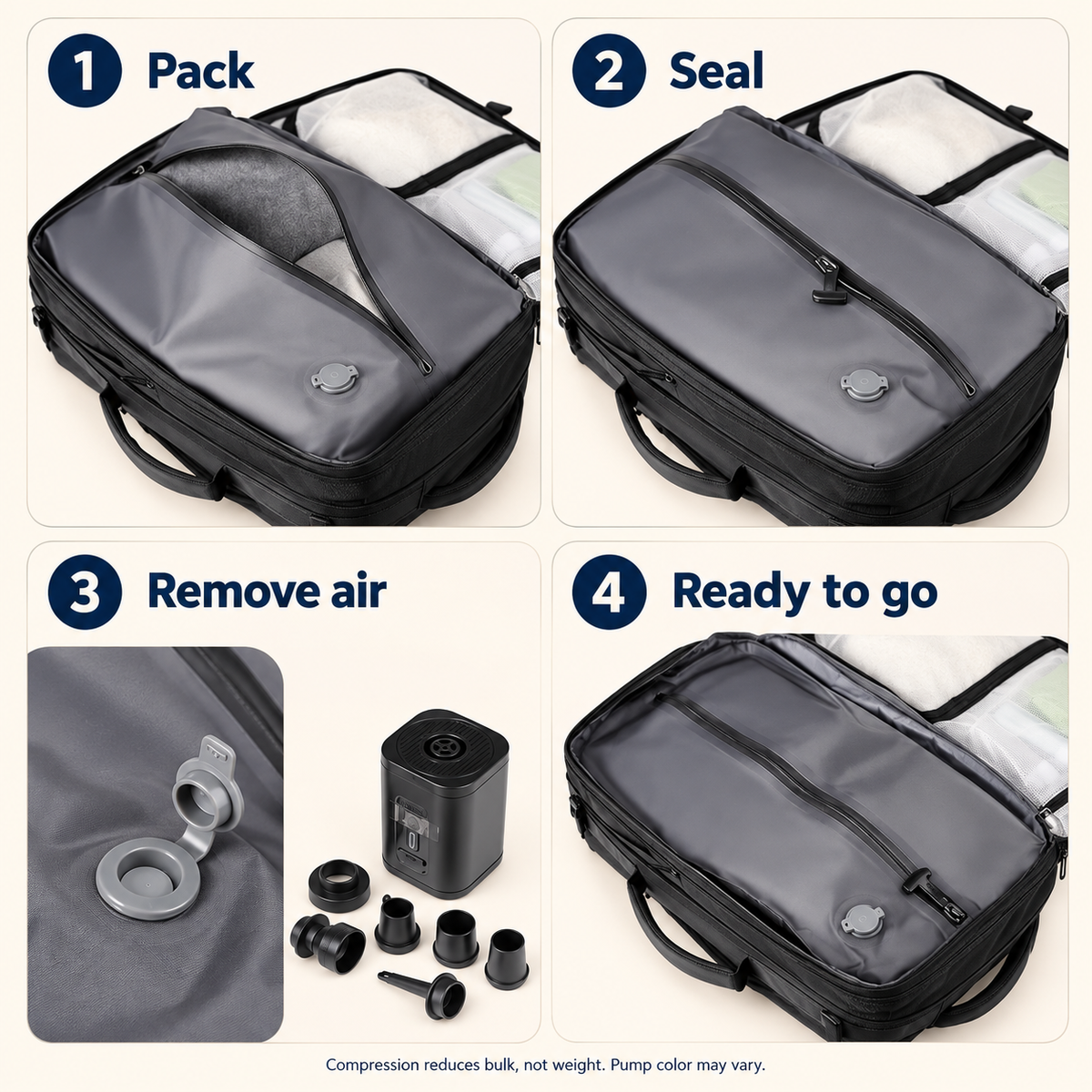 The Vero — Vacuum Backpack + Pump
